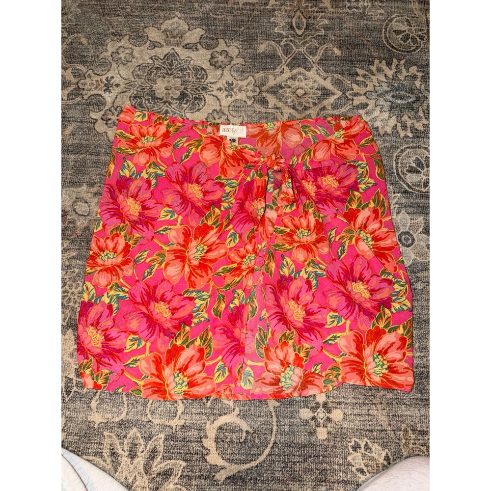 Beach Riot Melanie Sarong One Size Pink Floral Wrap Skirt Swim Coverup